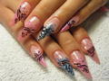 Stiletto pink és kék